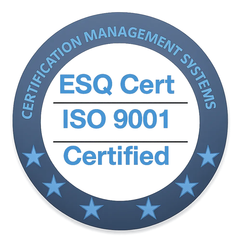 Insignă ISO 9001 Certified